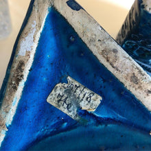 Load image into Gallery viewer, Bitossi Rimini Blu Triangle Vase by Aldo Londi