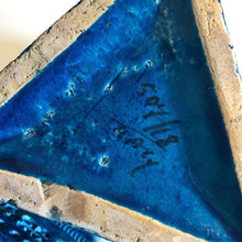 Load image into Gallery viewer, Bitossi Rimini Blu Triangle Vase by Aldo Londi