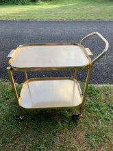 Load image into Gallery viewer, 1960’s 2 Tiered Drinks Trolley