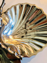 Load image into Gallery viewer, Vintage Silver Plate Triple Scallop Shell Bon Bon Serving Dish