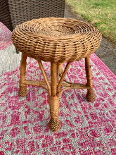 Load image into Gallery viewer, Vintage 1930’s Wicker Foot Stall