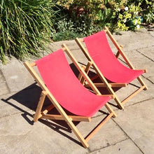 Load image into Gallery viewer, Pair of Children’s Deck Chairs