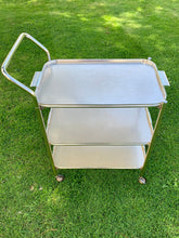 Load image into Gallery viewer, Original Soft Gold Woodmet Cocktail Drinks Trolley