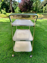 Load image into Gallery viewer, Original Soft Gold Woodmet Cocktail Drinks Trolley