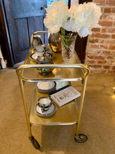 Load image into Gallery viewer, 1960’s Gold Tea Trolley