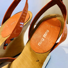 Load image into Gallery viewer, Miu Miu Wooden Calzature Donna Wedge