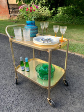 Load image into Gallery viewer, 1960’s 2 Tiered Drinks Trolley