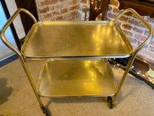 Load image into Gallery viewer, 1960’s Gold Tea Trolley