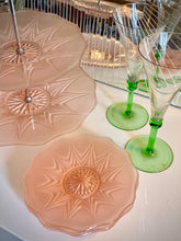 Load image into Gallery viewer, 1960’s Frosted Pink Glass Afternoon Tea Set