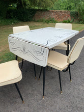 Load image into Gallery viewer, Original 1950’s Formica Dining Table & Chairs