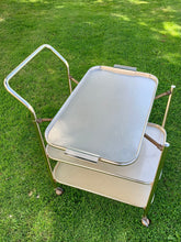 Load image into Gallery viewer, Original Soft Gold Woodmet Cocktail Drinks Trolley