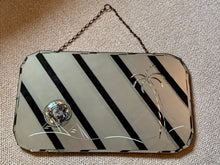 Load image into Gallery viewer, Large Pyramid Etching Art Deco Mirror