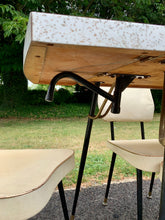 Load image into Gallery viewer, Original 1950’s Formica Dining Table & Chairs