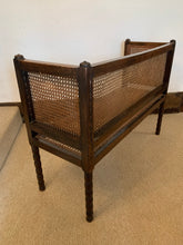 Load image into Gallery viewer, Antique Cane Bench Seat