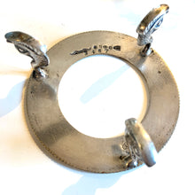 Load image into Gallery viewer, Antique Silver Plate G Bowen & Son Dolphin / Fish Glass Salt / Mustard Pot