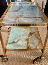 Load image into Gallery viewer, Marble Effect 3 Tier Drinks Trolley