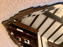 Load image into Gallery viewer, Stunning Art Deco Mirror with Wooden Motif Surround