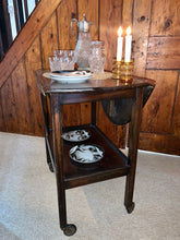 Load image into Gallery viewer, Lovely Oak Utility Cart, small dining table
