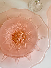 Load image into Gallery viewer, 1960’s Frosted Pink Glass Afternoon Tea Set