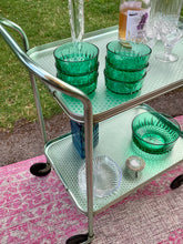Load image into Gallery viewer, Original Mint Green Woodmet Cocktail Drinks Trolley