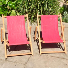 Load image into Gallery viewer, Pair of Children’s Deck Chairs