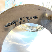 Load image into Gallery viewer, Antique Silver Plate G Bowen & Son Dolphin / Fish Glass Salt / Mustard Pot