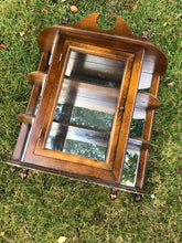 Load image into Gallery viewer, Stunning Antique Wall Cabinet with Mirror Backing