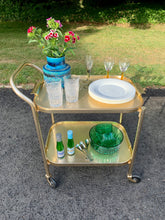 Load image into Gallery viewer, 1960’s 2 Tiered Drinks Trolley