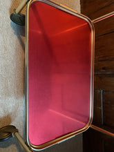 Load image into Gallery viewer, Red 1970’s 2 Tier Drinks Trolley