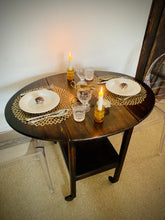 Load image into Gallery viewer, Lovely Oak Utility Cart, small dining table