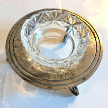 Load image into Gallery viewer, Antique Silver Plate G Bowen & Son Dolphin / Fish Glass Salt / Mustard Pot