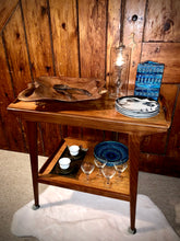 Load image into Gallery viewer, Mid Century Teak Drinks / Utility Trolley