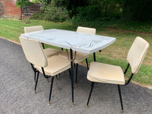 Load image into Gallery viewer, Original 1950’s Formica Dining Table & Chairs
