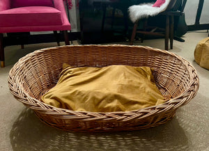 Large Wicker Dog Bed