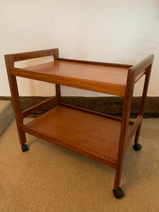 Stunning Mid Century Danish Teak Drinks Tea Trolley