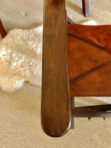 J.A. Marshall & Sons, Rangpur Leather Study Desk & Directors Chair