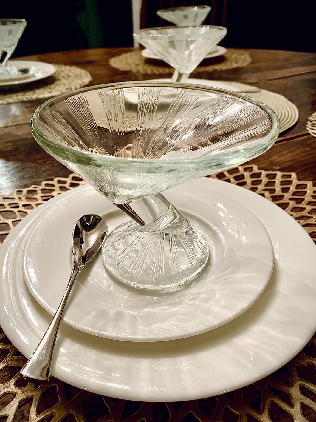 Six Unusual Art Deco Starter or Dessert Dishes