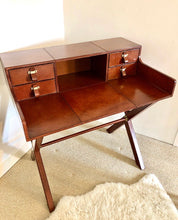 Load image into Gallery viewer, J.A. Marshall &amp; Sons, Rangpur Leather Study Desk &amp; Directors Chair