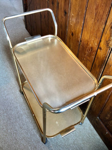 1960’s Original Woodmet 2 Tier Drinks Trolley