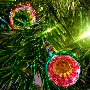 Vintage 1950’s Shatterproof Glass Christmas Baubles