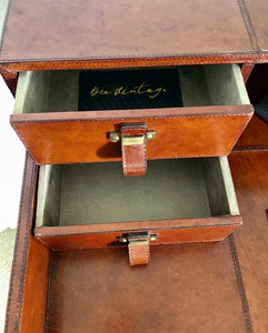 J.A. Marshall & Sons, Rangpur Leather Study Desk & Directors Chair