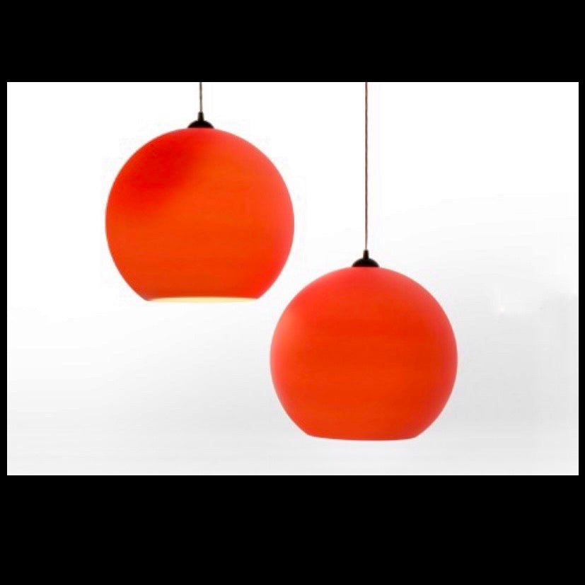 Tom Dixon Pendant Shade, Fluoro Shades of Orange