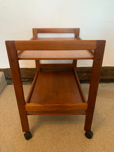 Stunning Mid Century Danish Teak Drinks Tea Trolley