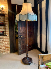 Load image into Gallery viewer, Vintage Standard Lamp with Giant Silk Tassel Shade