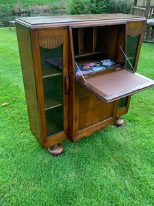 Early Art Deco Bureau / Drinks Cabinet