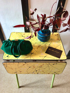 Vintage 1950’s Formica Utility Drop Leaf Table