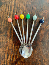 Load image into Gallery viewer, 6 Vintage Silver Plate EPNS A1 Rainbow Coffee / Tea Spoon Set