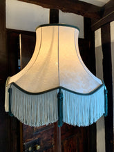 Load image into Gallery viewer, Vintage Standard Lamp with Giant Silk Tassel Shade