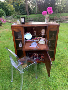 Early Art Deco Bureau / Drinks Cabinet