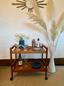 Stunning Mid Century Danish Teak Drinks Tea Trolley